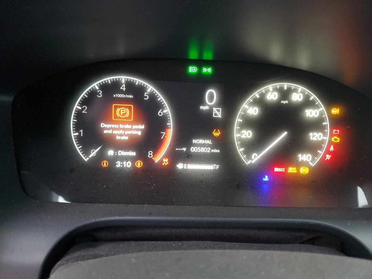 2024 Honda HR-V VIN 3CZRZ2H55RM786925 Copart auction photo, all over damage thumbnail 9