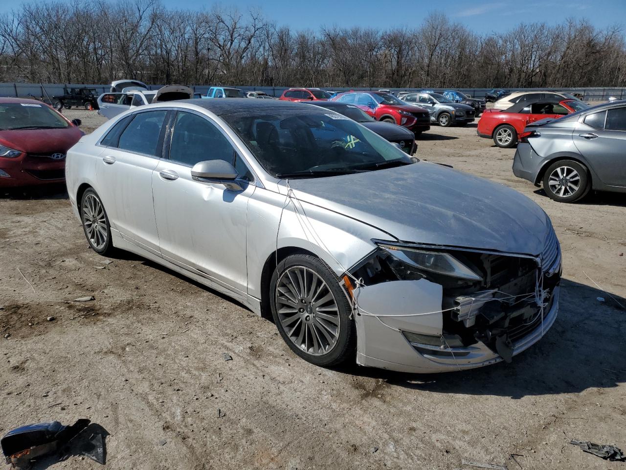 2013 Lincoln MKZ VIN 3LN6L2JK2DR821552 Copart auction photo, front end / mechanical damage thumbnail 4