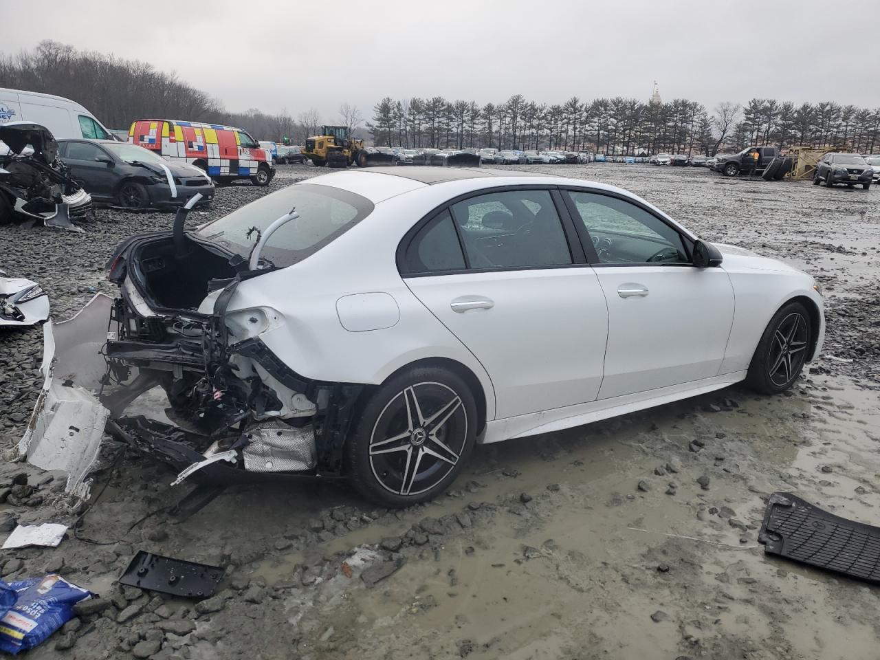 2023 Mercedes-Benz C-klasse VIN W1KAF4HB2PR079084 Copart auction photo, rear end damage thumbnail 3