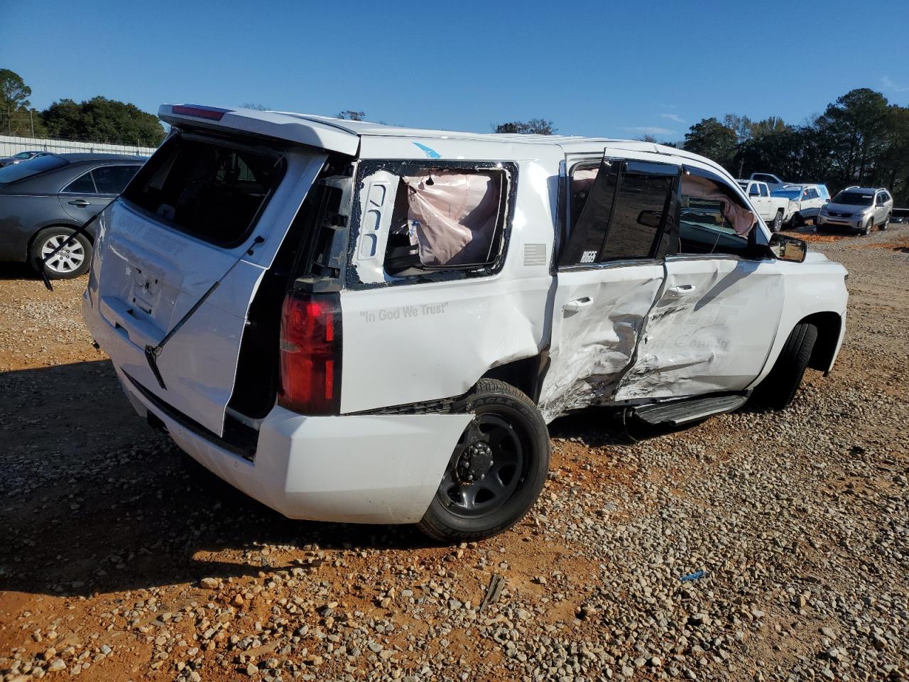 2020 Chevrolet Tahoe VIN 1GNLCDEC1LR283949 Copart auction photo, side / rear end damage thumbnail 3
