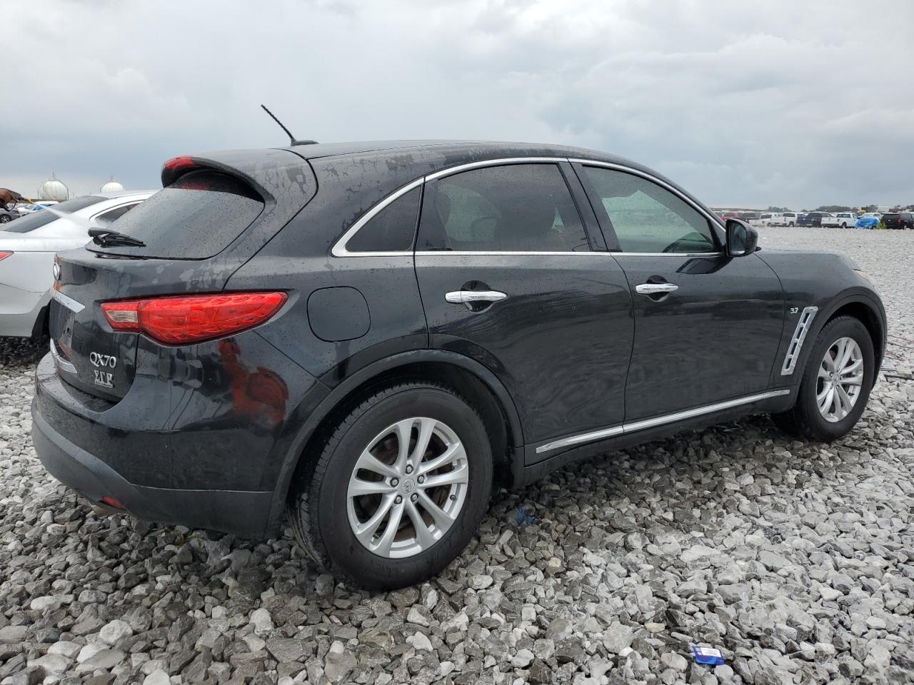 2017 Infiniti QX70 VIN JN8CS1MU1HM141176 Copart auction photo, water/flood damage thumbnail 3