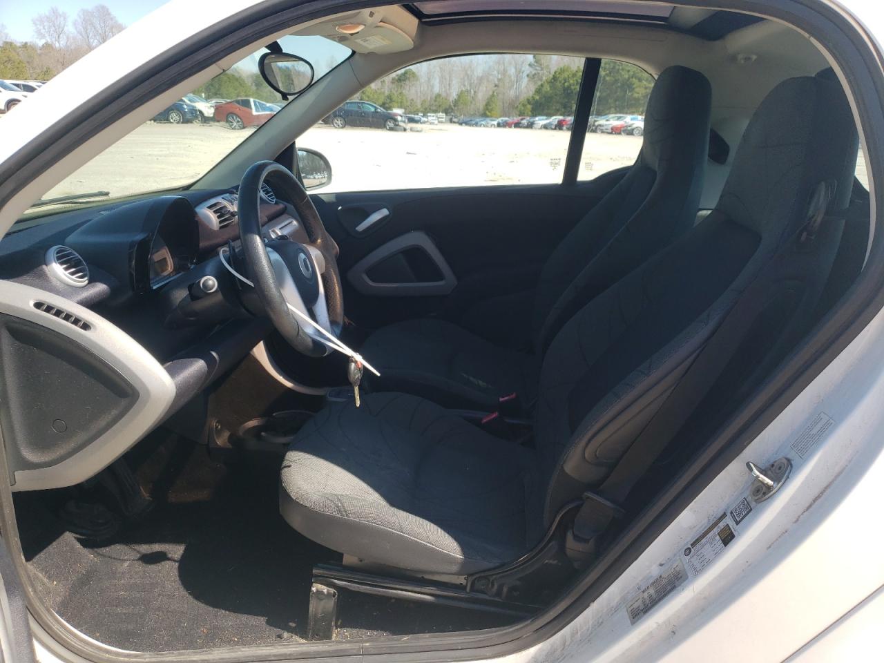 2014 Smart Fortwo VIN WMEEJ3BA0EK780282 Copart auction photo, front end / undercarriage damage thumbnail 7