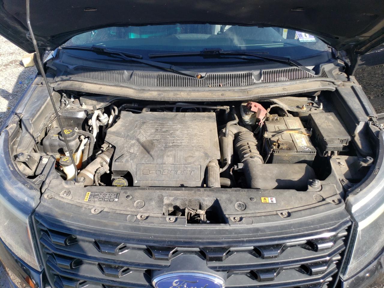 2017 Ford Explorer VIN 1FM5K8GT1HGC02004 Copart auction photo, front end / side damage thumbnail 12