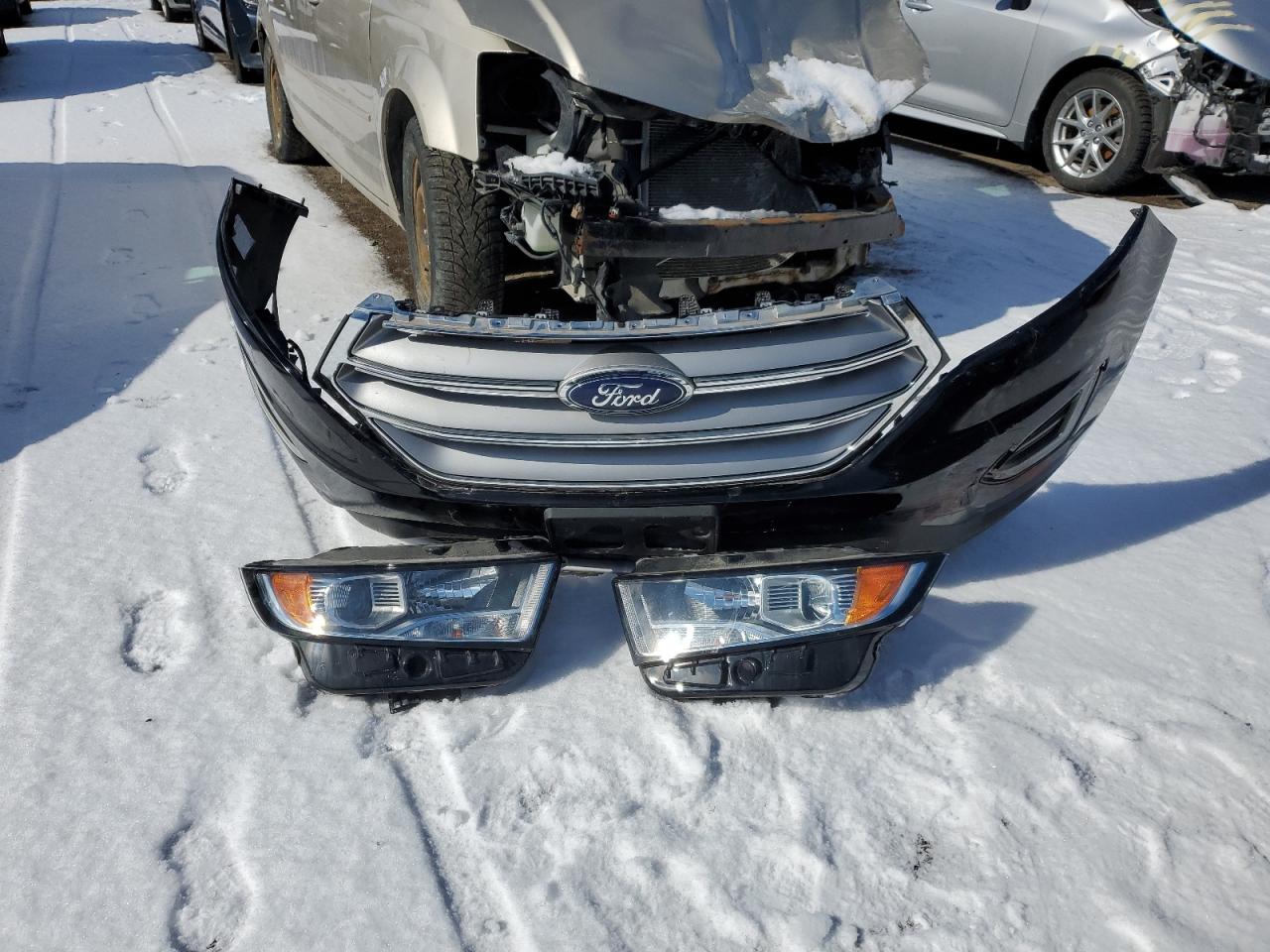 2017 Ford Edge VIN 2FMPK4J89HBB92142 Copart auction photo, front end damage thumbnail 13