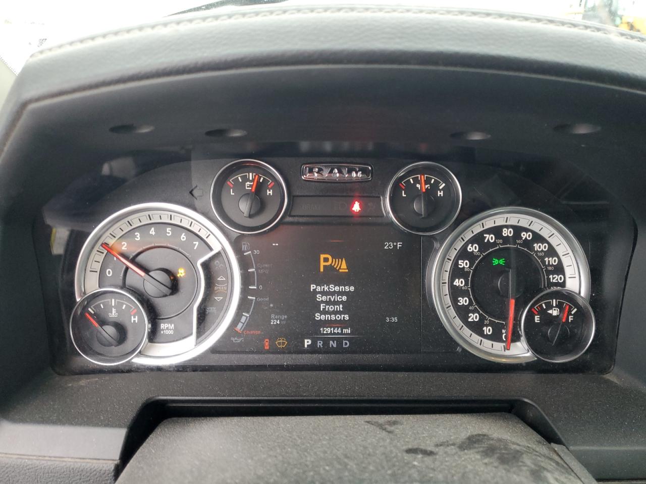 2018 RAM 2500 VIN 3C6UR5DJ9JG378989 Copart auction photo, front end damage thumbnail 9