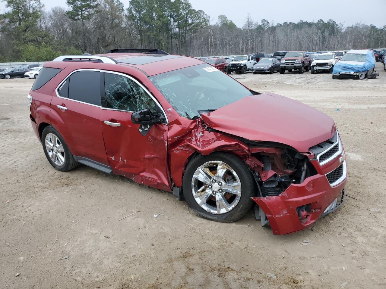 2015 Chevrolet Equinox VIN 2GNFLDE39F6119538 Copart auction photo, side / front end damage thumbnail 4