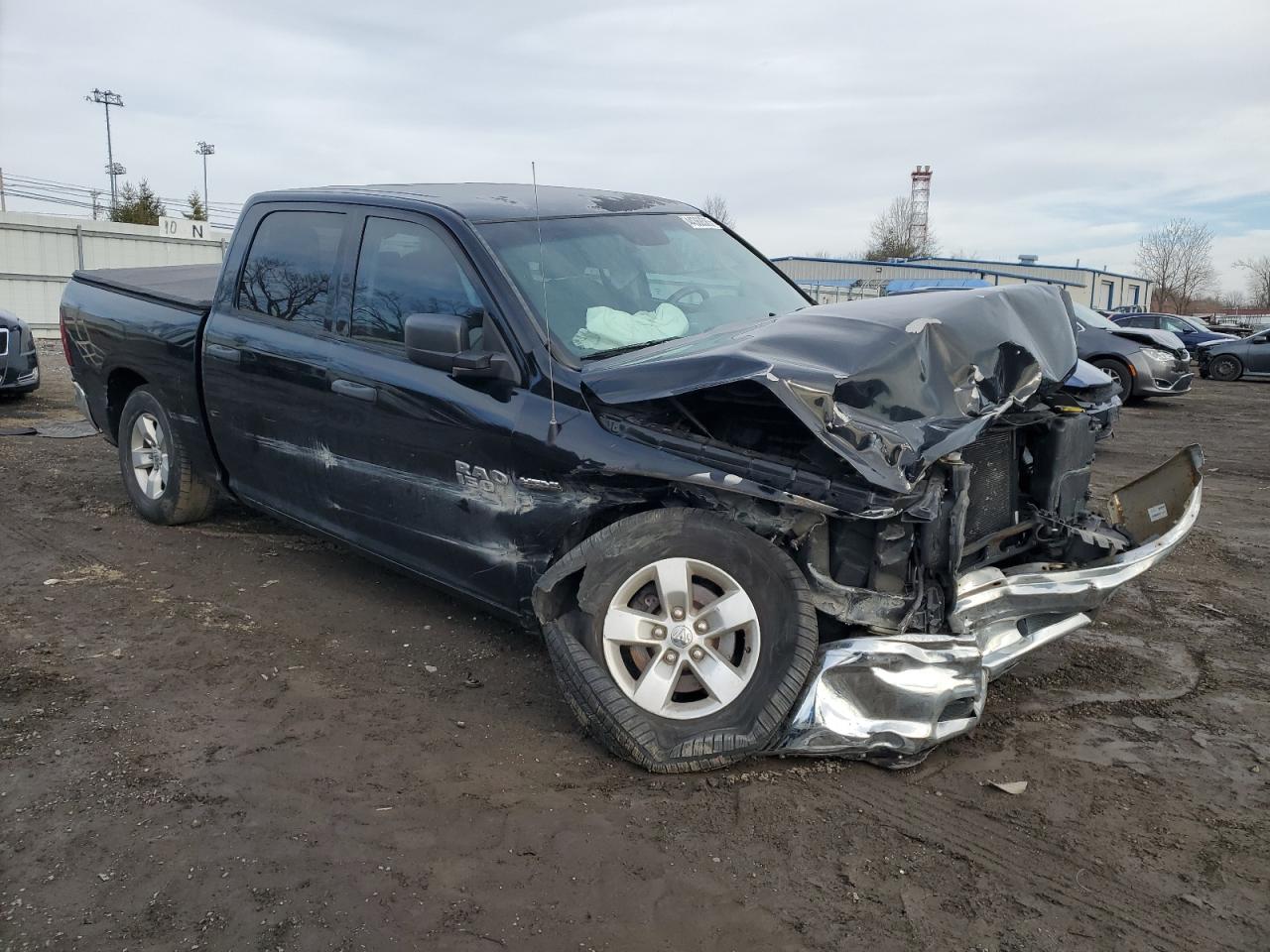 2014 RAM 1500 VIN 1C6RR6KTXES226363 Copart auction photo, side / undercarriage damage thumbnail 4