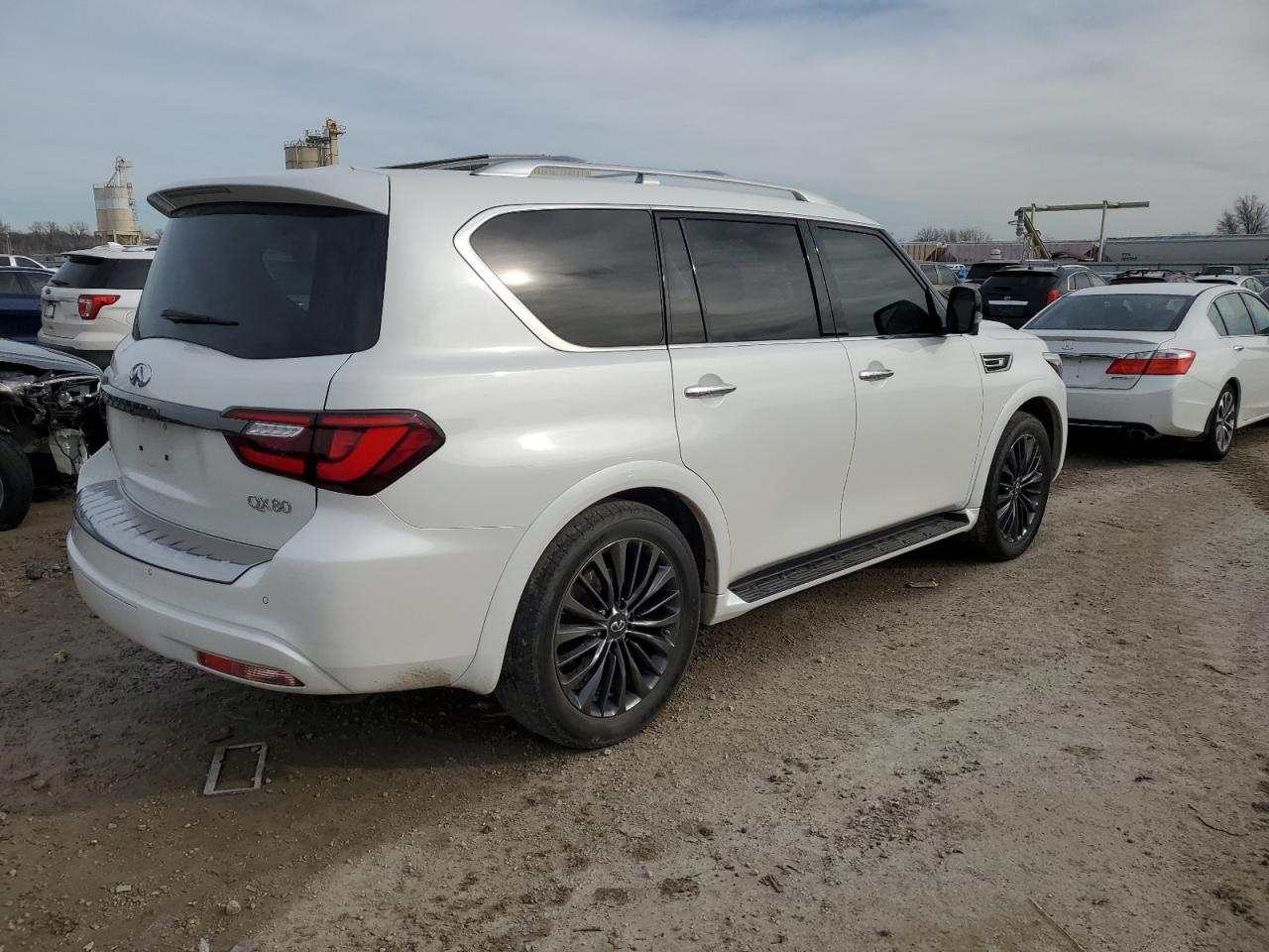 2021 Infiniti QX80 VIN JN8AZ2AC0M9475782 Copart auction photo, mechanical damage thumbnail 3
