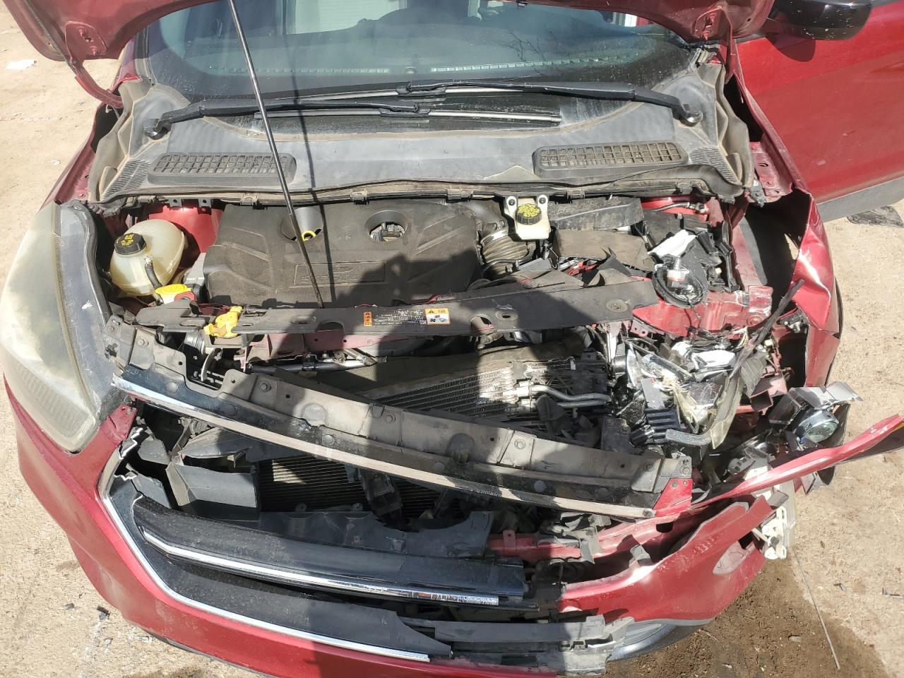 2017 Ford Escape VIN 1FMCU0G98HUE24127 Copart auction photo, front end damage thumbnail 13
