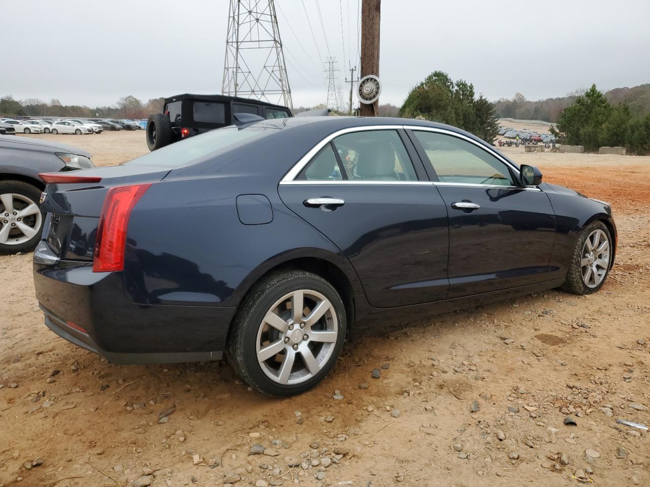 2015 Cadillac ATS VIN 1G6AA5RAXF0141311 Copart auction photo, front end / side damage thumbnail 3