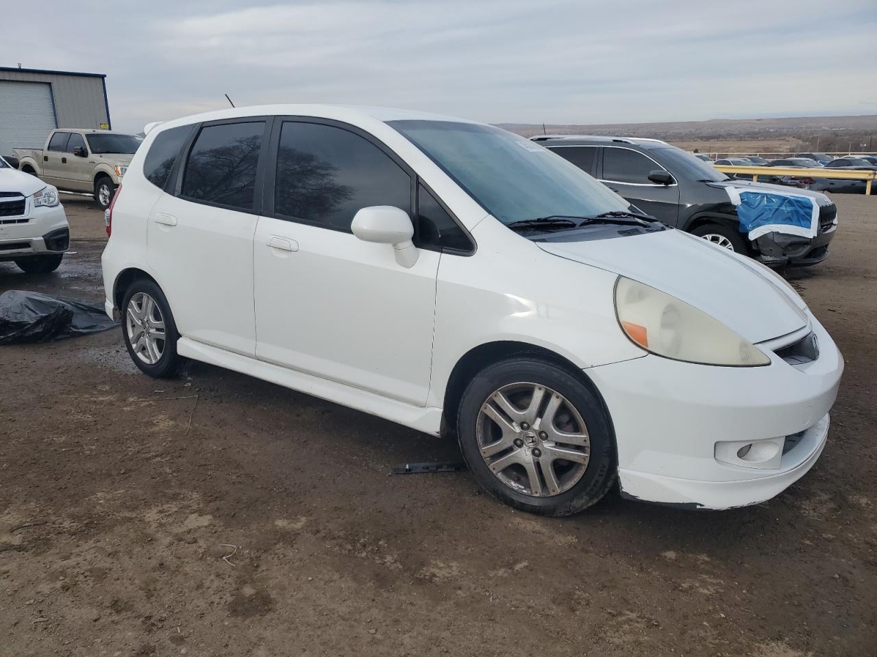 2007 Honda Fit VIN JHMGD38677S016741 Copart auction photo, rear end damage thumbnail 4