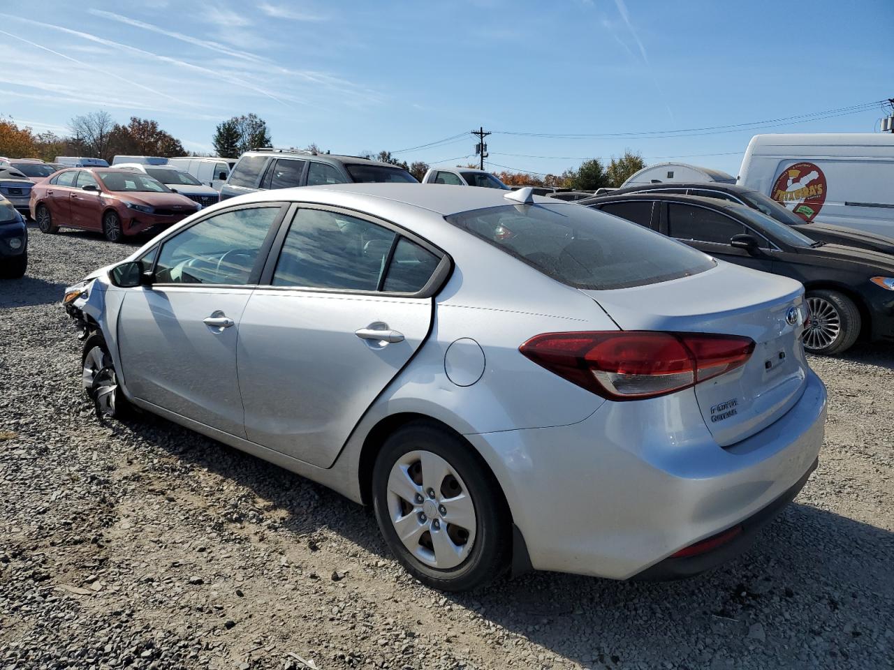 2018 KIA Forte VIN 3KPFK4A78JE281657 Copart auction photo, front end / side damage thumbnail 2