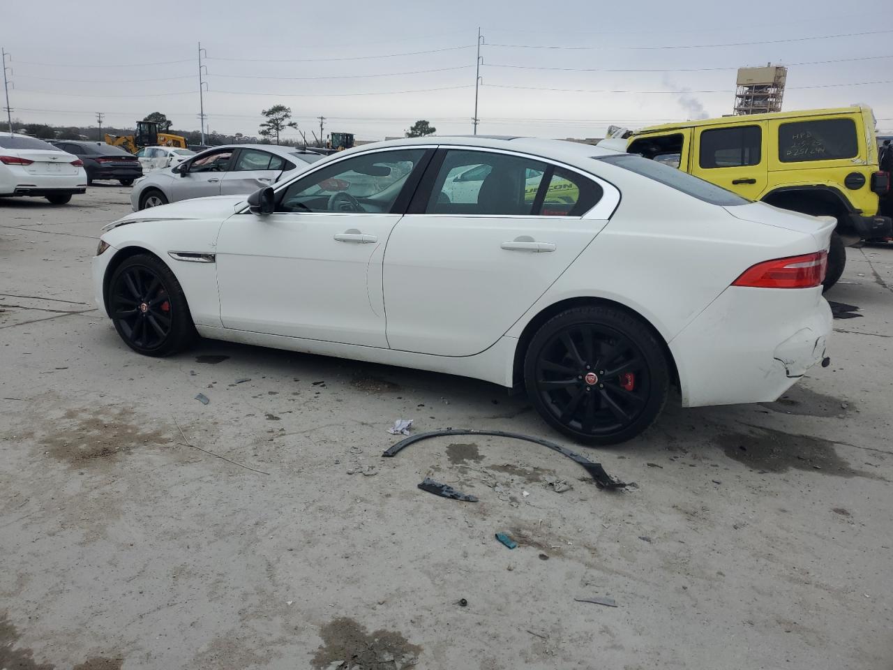 2019 Jaguar XE VIN SAJAS4FX5KCP51107 Copart auction photo, front end / rear end damage thumbnail 2