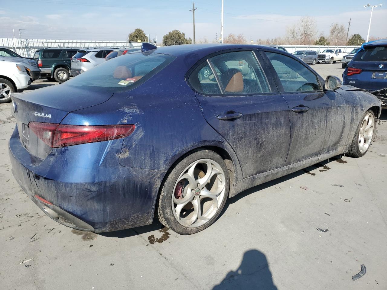 2019 Alfa Romeo Giulia VIN ZARFAMBN3K7610076 Copart auction photo, front end damage thumbnail 3