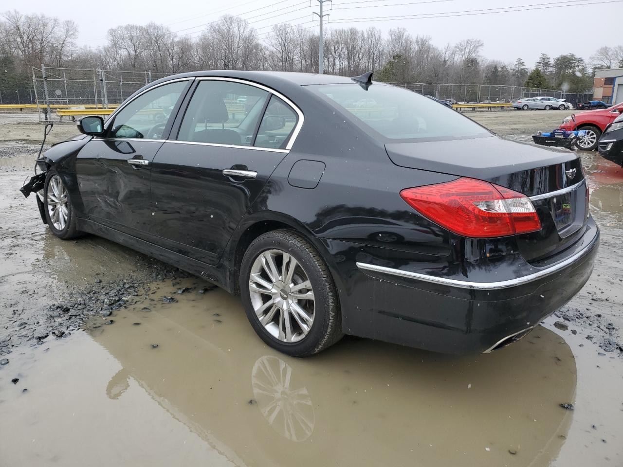 2014 Hyundai Genesis VIN KMHGC4DD6EU259470 Copart auction photo, front end damage thumbnail 2