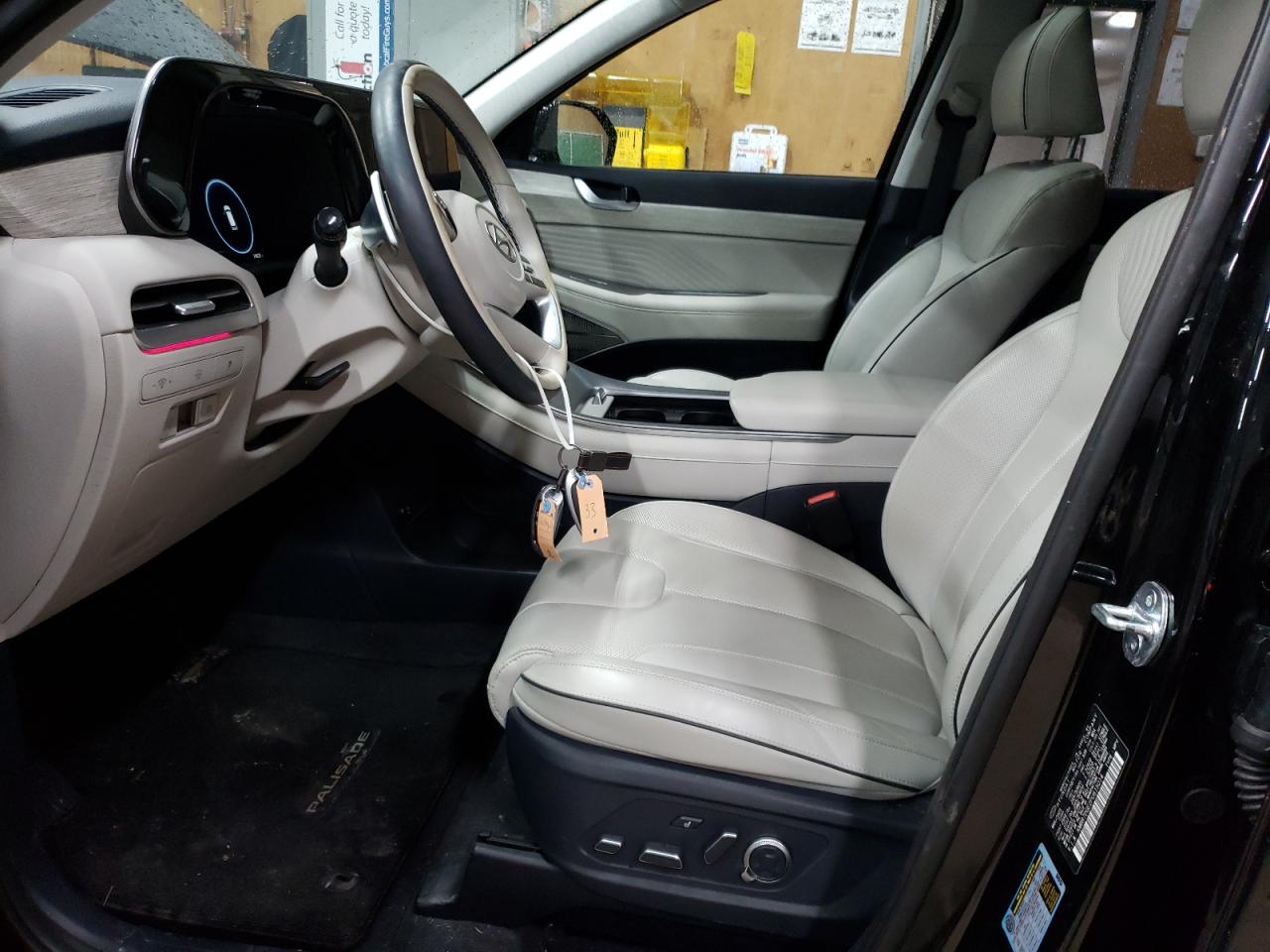 2023 Hyundai Palisade VIN KM8R7DGE2PU615014 Copart auction photo, undercarriage / front end damage thumbnail 7