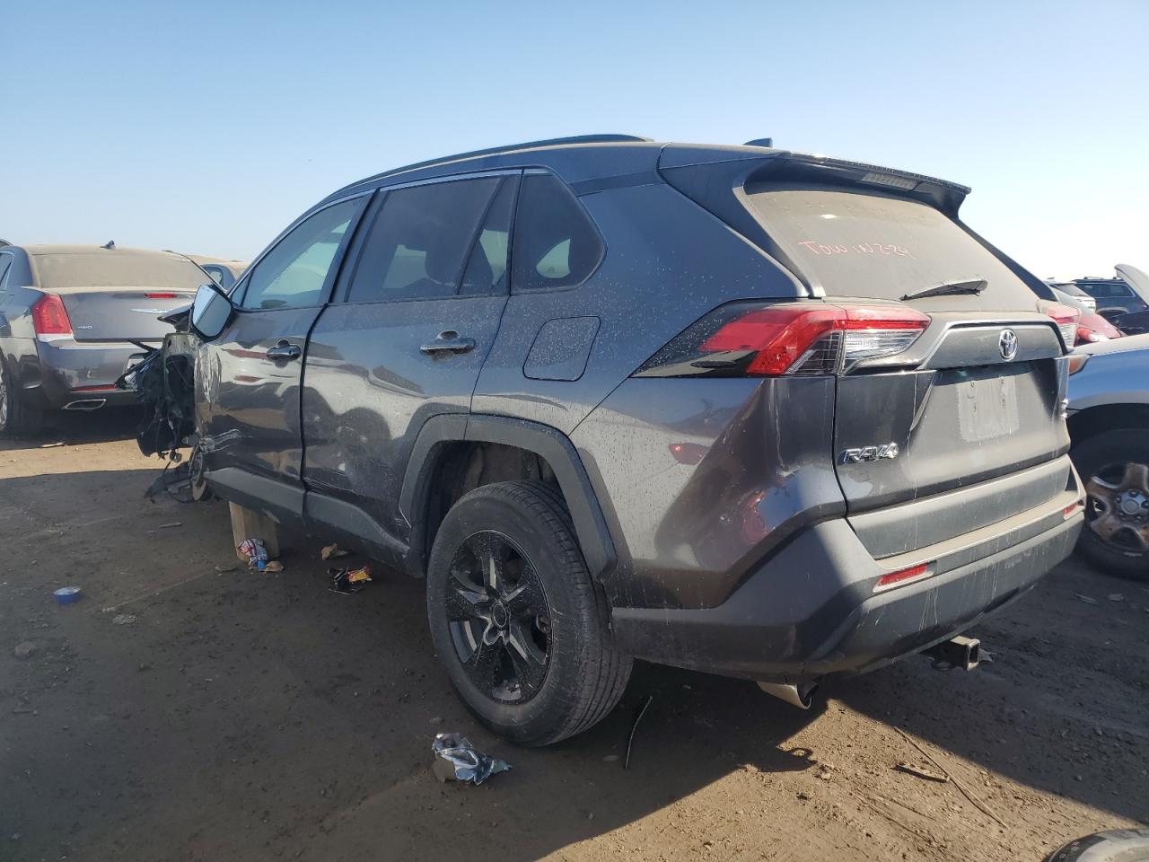 2020 Toyota RAV 4 VIN 2T3P1RFV9LC085036 Copart auction photo, side / front end damage thumbnail 2