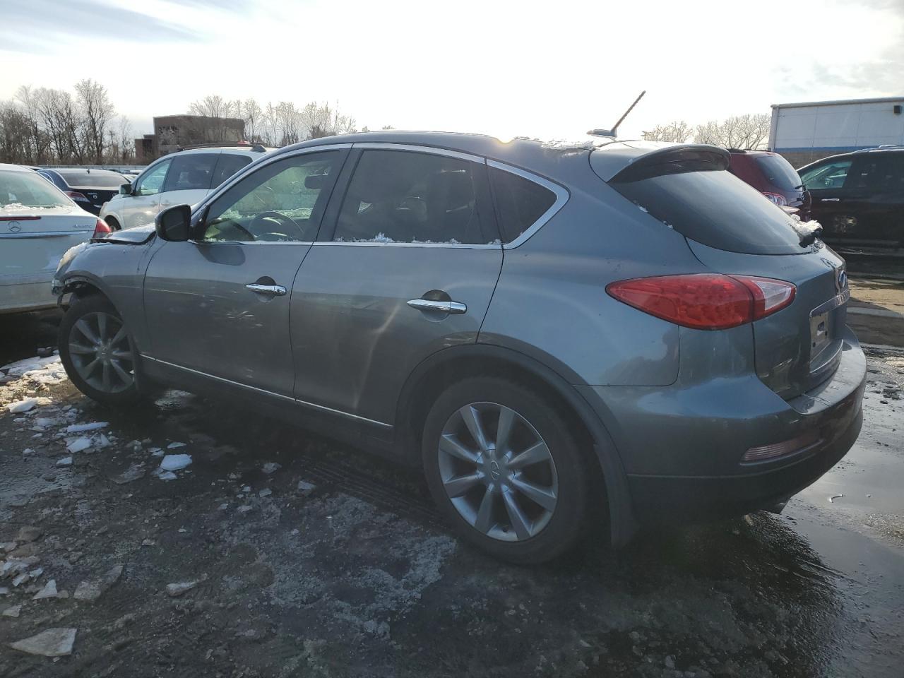 2012 Infiniti EX VIN JN1AJ0HR4CM450965 Copart auction photo, front end / undercarriage damage thumbnail 2