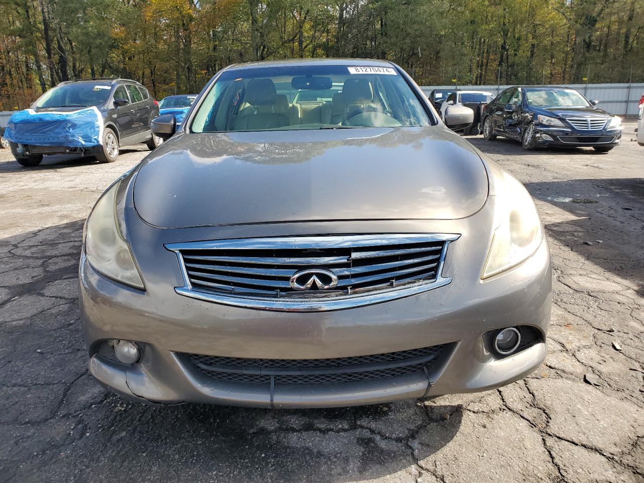 2012 Infiniti G VIN JN1CV6AP5CM629041 Copart auction photo, front end damage thumbnail 5