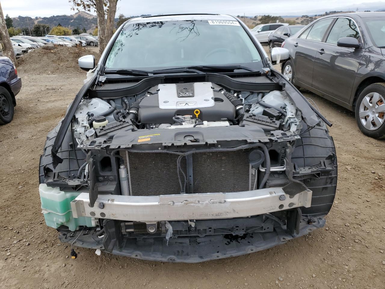 2013 Infiniti G VIN JN1CV6AP4DM305404 Copart auction photo, vandalism damage thumbnail 5
