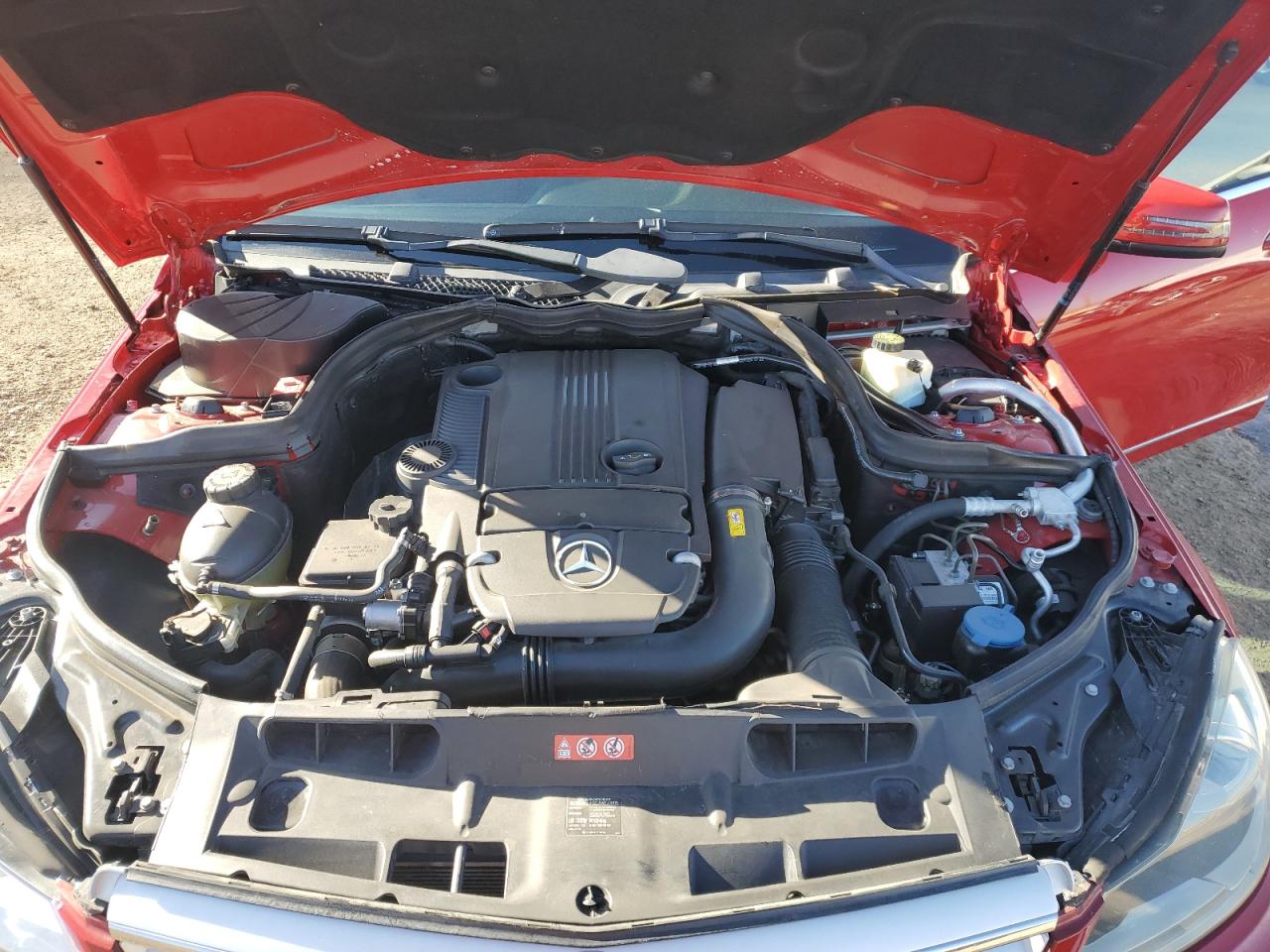 2013 Mercedes-Benz C-klasse VIN WDDGF4HB6DA776584 Copart auction photo, rear end damage thumbnail 11