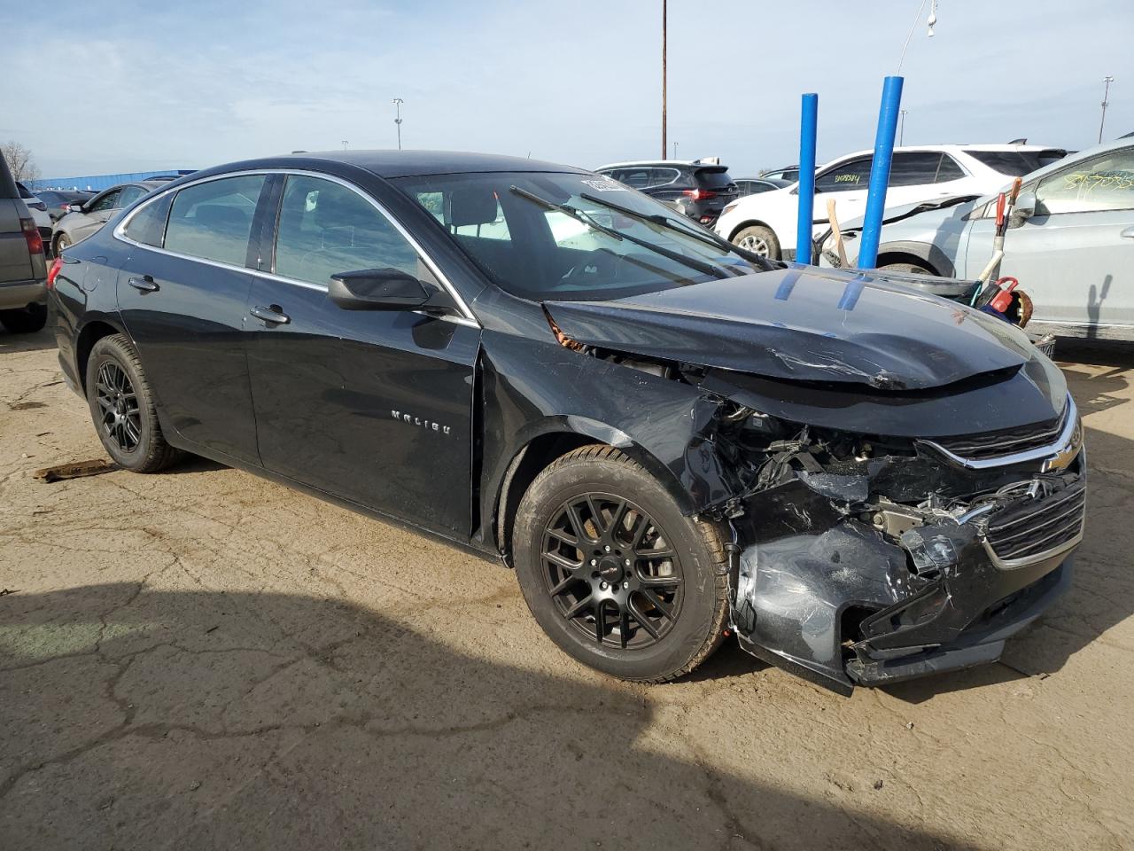 2017 Chevrolet Malibu VIN 1G1ZC5ST5HF242819 Copart auction photo, front end damage thumbnail 4