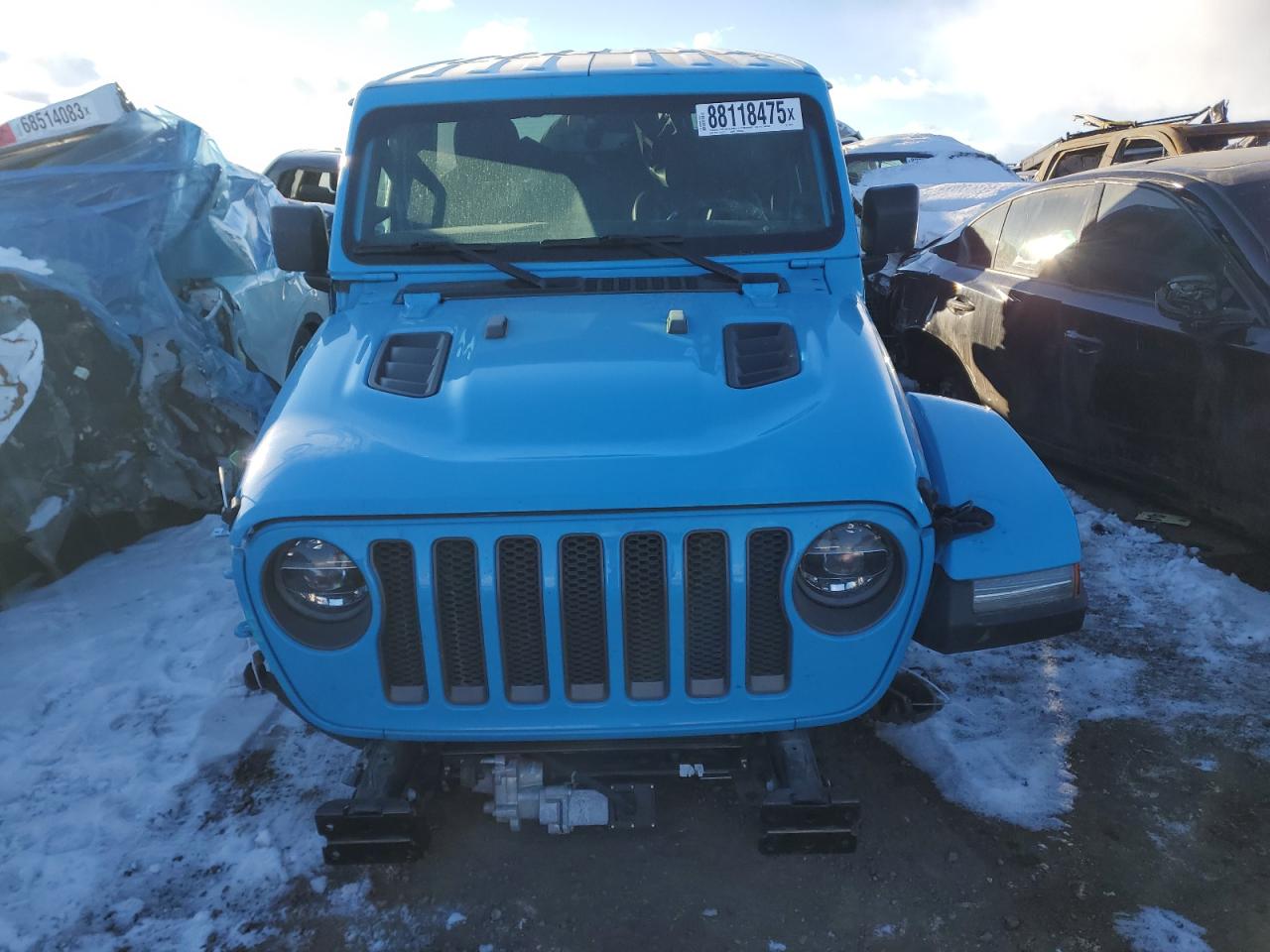 2021 Jeep Wrangler VIN 1C4HJXFN2MW600579 Copart auction photo, front end damage thumbnail 5