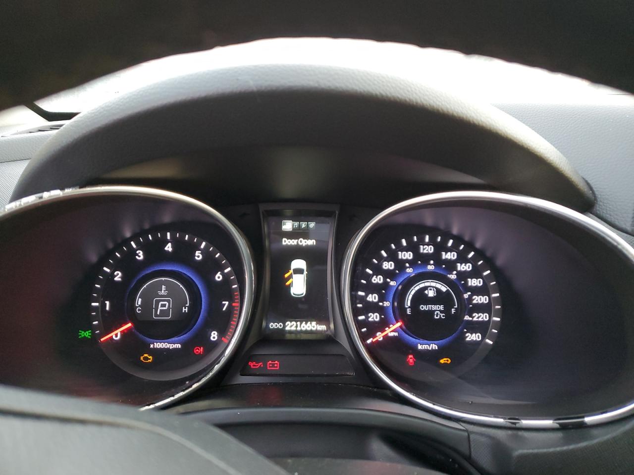 2014 Hyundai Santa Fe VIN 5XYZUDLA4EG148743 Copart auction photo, front end / mechanical damage thumbnail 9
