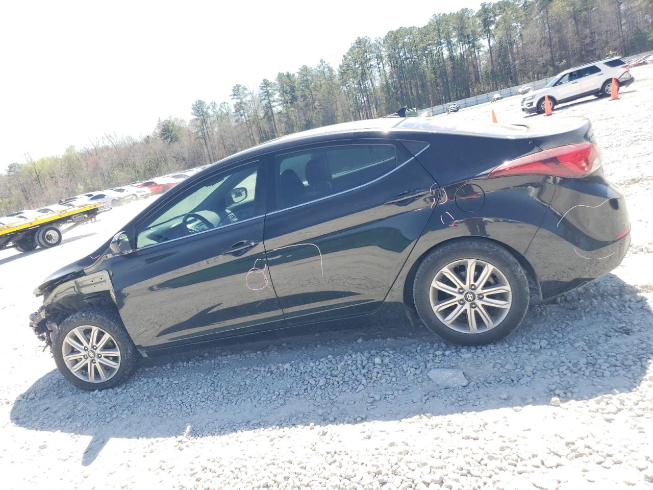 2015 Hyundai Elantra VIN 5NPDH4AE5FH588176 Copart auction photo, front end / minor dent/scratches damage thumbnail 2