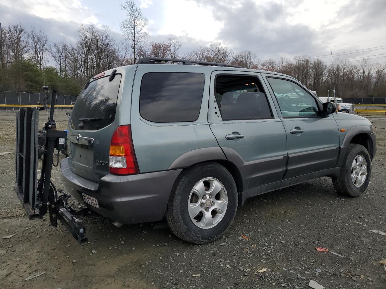 2004 Mazda Tribute VIN 4F2CZ96134KM15248 Copart auction photo, rear end / undercarriage damage thumbnail 3