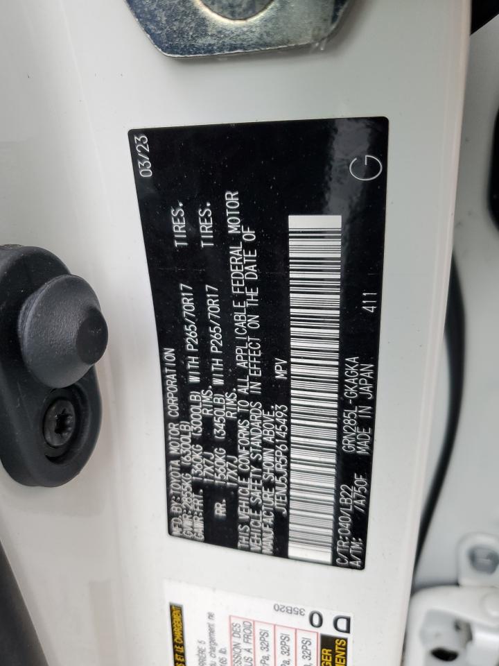 2023 Toyota 4Runner VIN JTENU5JR5P6145493 Copart auction photo, water/flood damage thumbnail 14