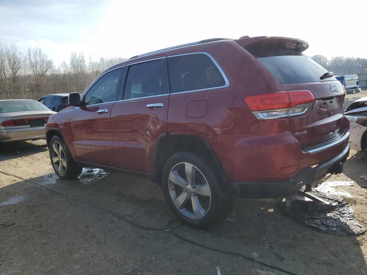 2014 Jeep Grand Cherokee VIN 1C4RJFBT9EC375910 Copart auction photo, rear end damage thumbnail 2