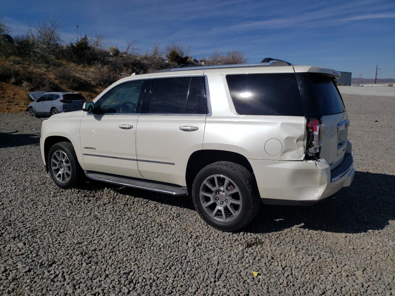2015 GMC Yukon VIN 1GKS2CKJ6FR723161 Copart auction photo, rear end / minor dent/scratches damage thumbnail 2