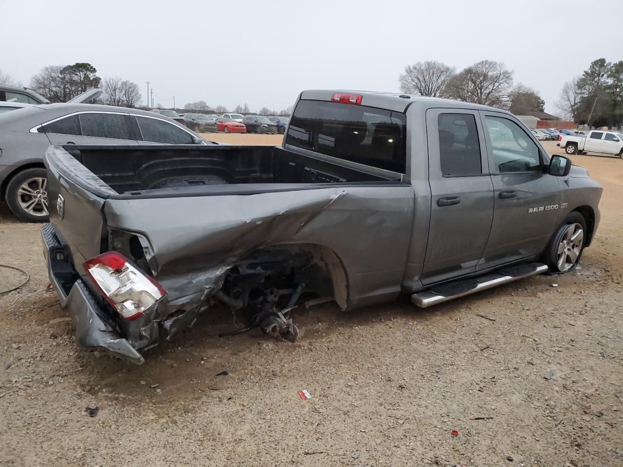 2012 Dodge RAM VIN 1C6RD6FT9CS211942 Copart auction photo, rear end / side damage thumbnail 3