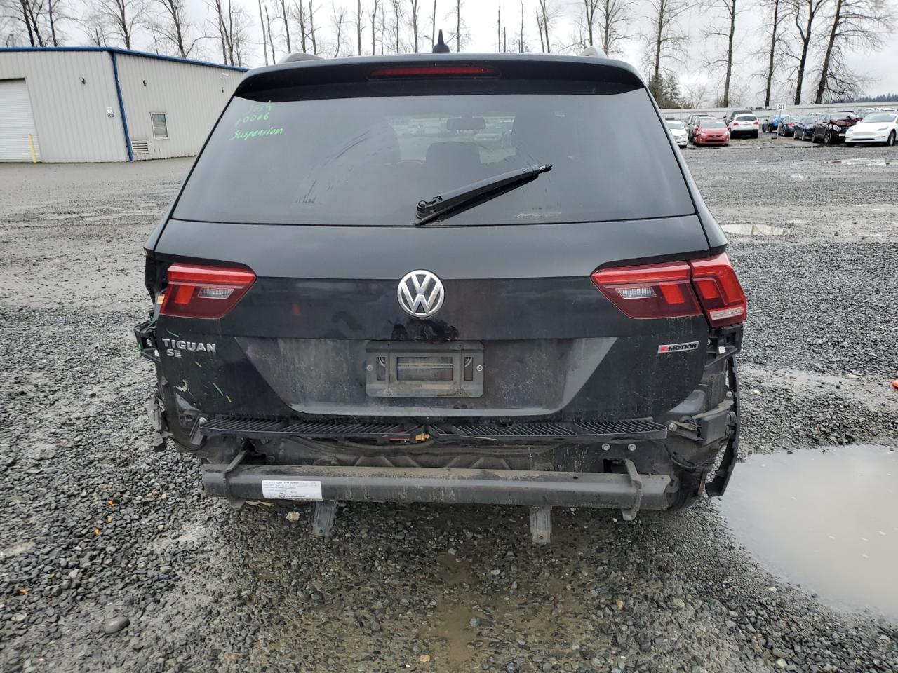 2019 Volkswagen Tiguan VIN 3VV2B7AXXKM031457 Copart auction photo, rear end / side damage thumbnail 6