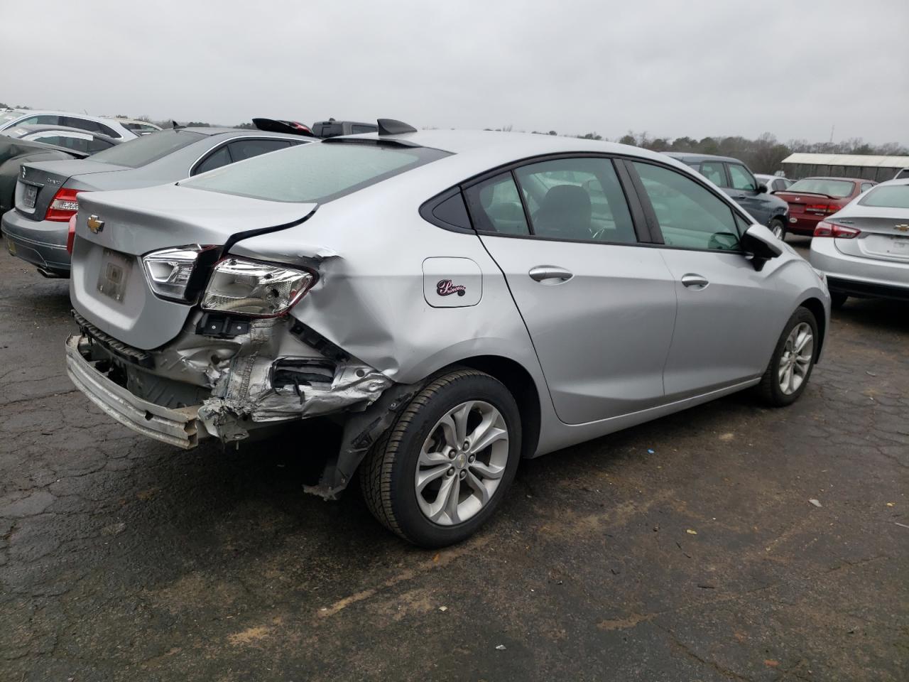 2019 Chevrolet Cruze VIN 1G1BC5SM1K7123192 Copart auction photo, rear end damage thumbnail 3