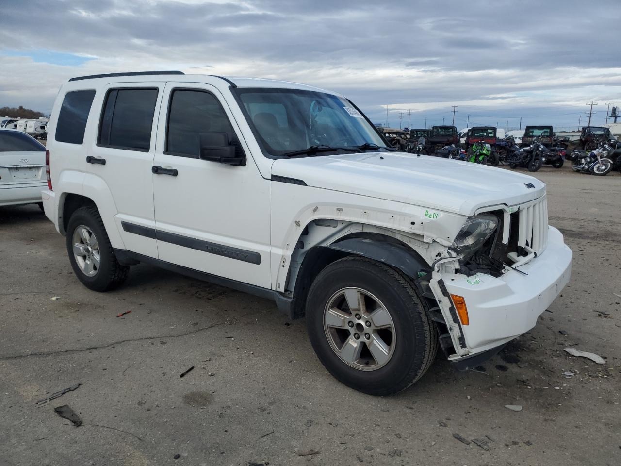 2012 Jeep Liberty (North America) VIN 1C4PJLAKXCW213570 Copart auction photo, front end / mechanical damage thumbnail 4