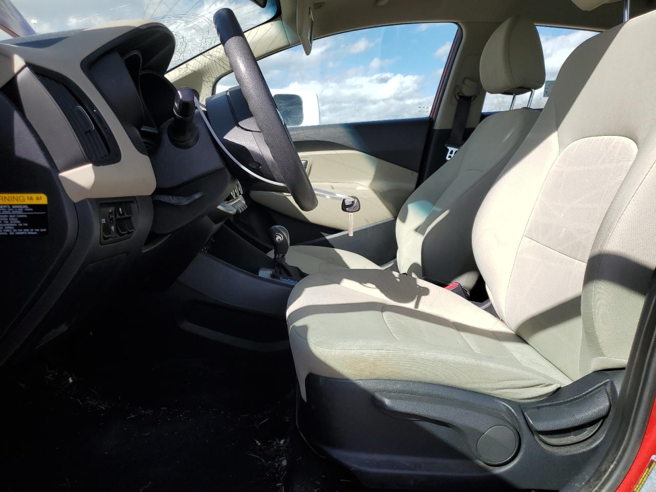 2013 KIA Rio VIN KNADM4A36D6211225 Copart auction photo, side / front end damage thumbnail 7