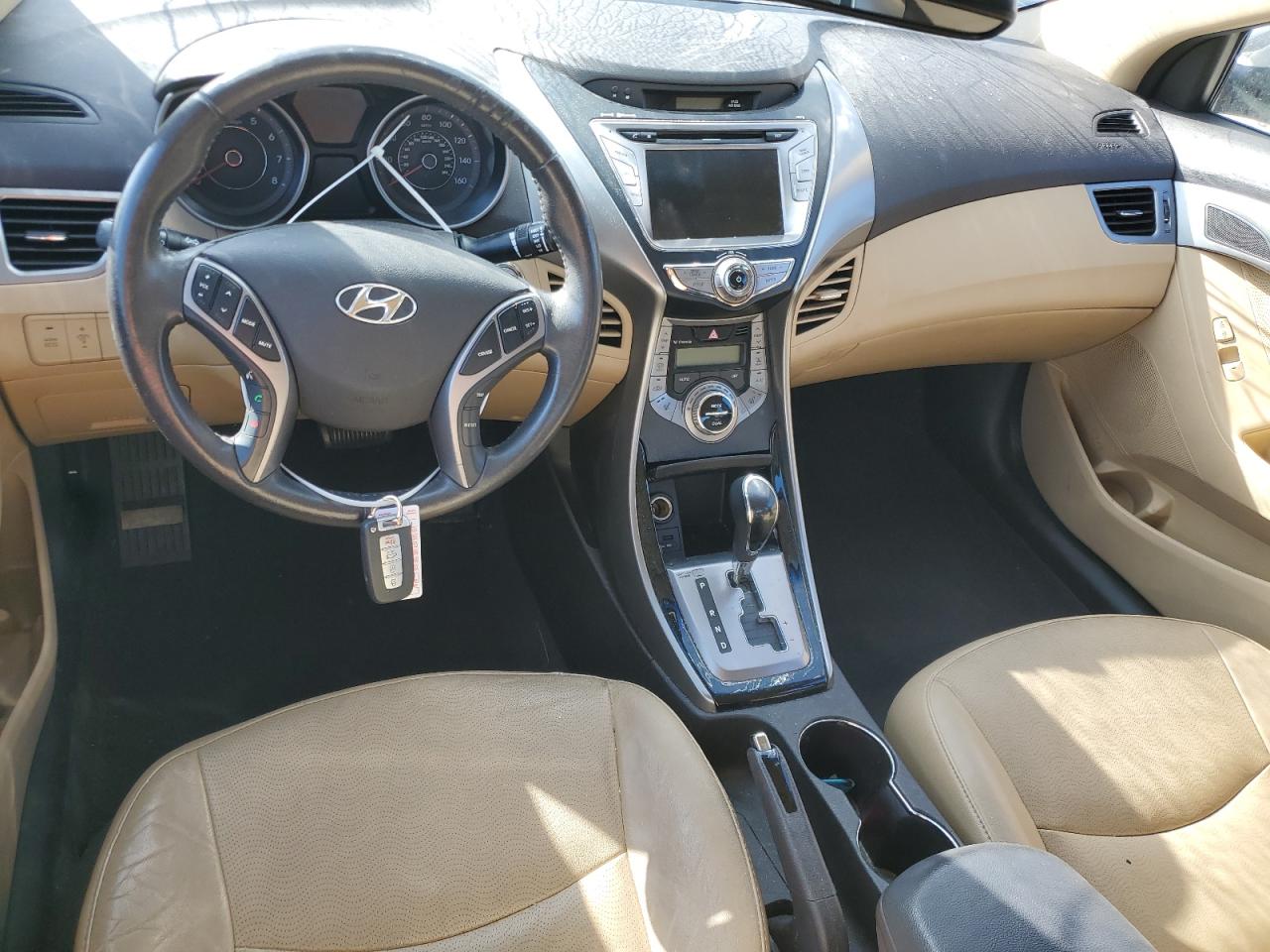 2013 Hyundai Elantra VIN 5NPDH4AE3DH201797 Copart auction photo, front end / side damage thumbnail 8