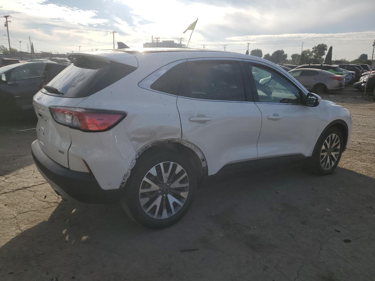 2020 Ford Escape VIN 1FMCU0DZ5LUA57913 Copart auction photo, rear end / front end damage thumbnail 3
