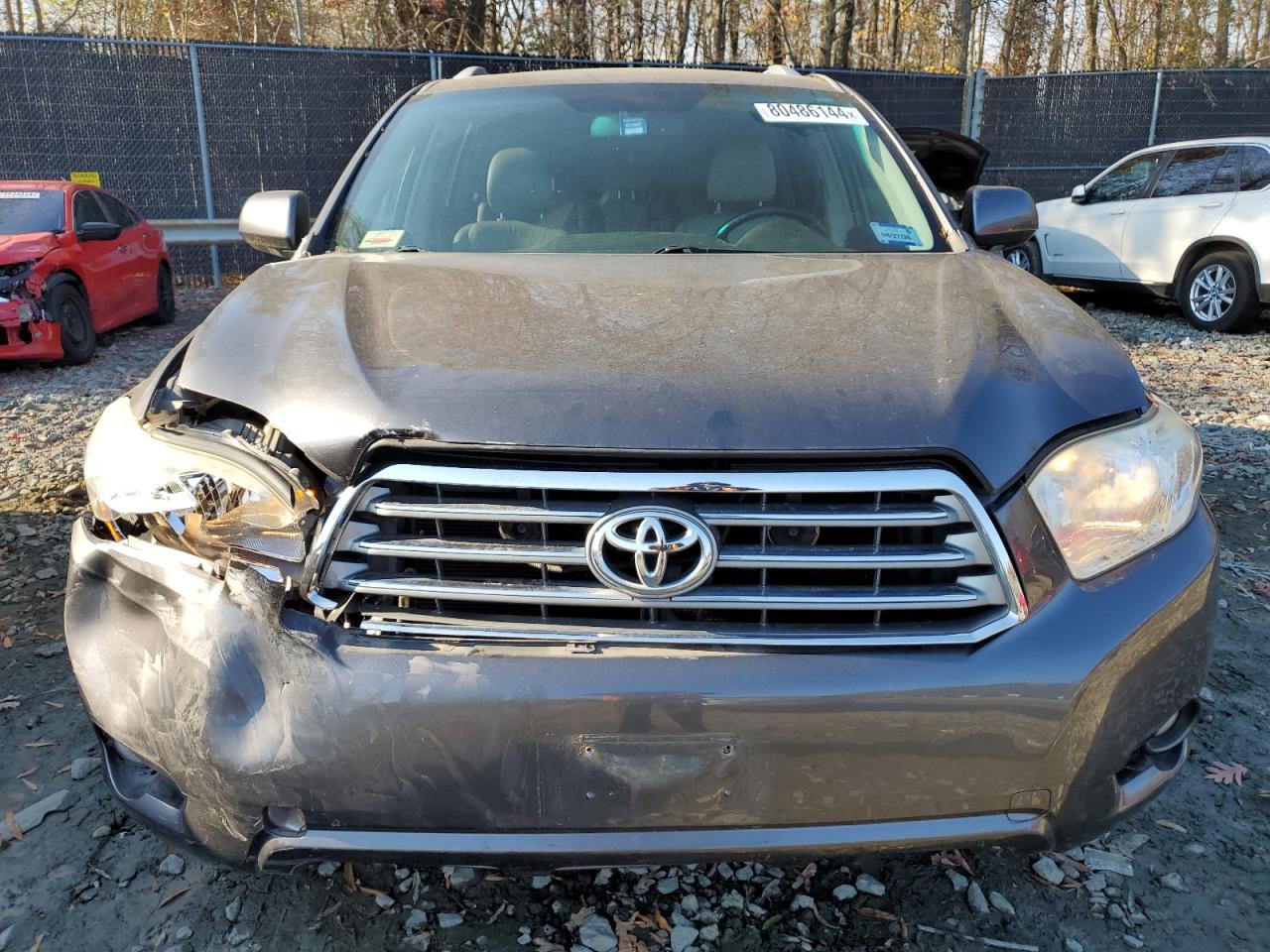 2010 Toyota Highlander VIN JTEDK3EH8A2163475 Copart auction photo, front end / side damage thumbnail 5