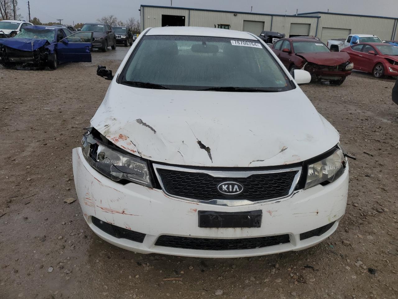 2012 KIA Forte VIN KNAFT4A28C5518662 Copart auction photo, front end / vandalism damage thumbnail 5