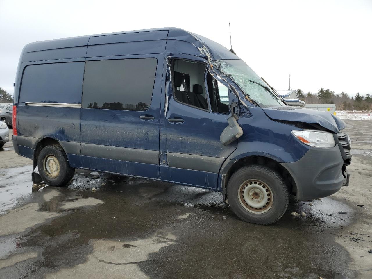 2019 Mercedes-Benz Sprinter VIN WD4PF0CDXKP089829 Copart auction photo, all over damage thumbnail 4