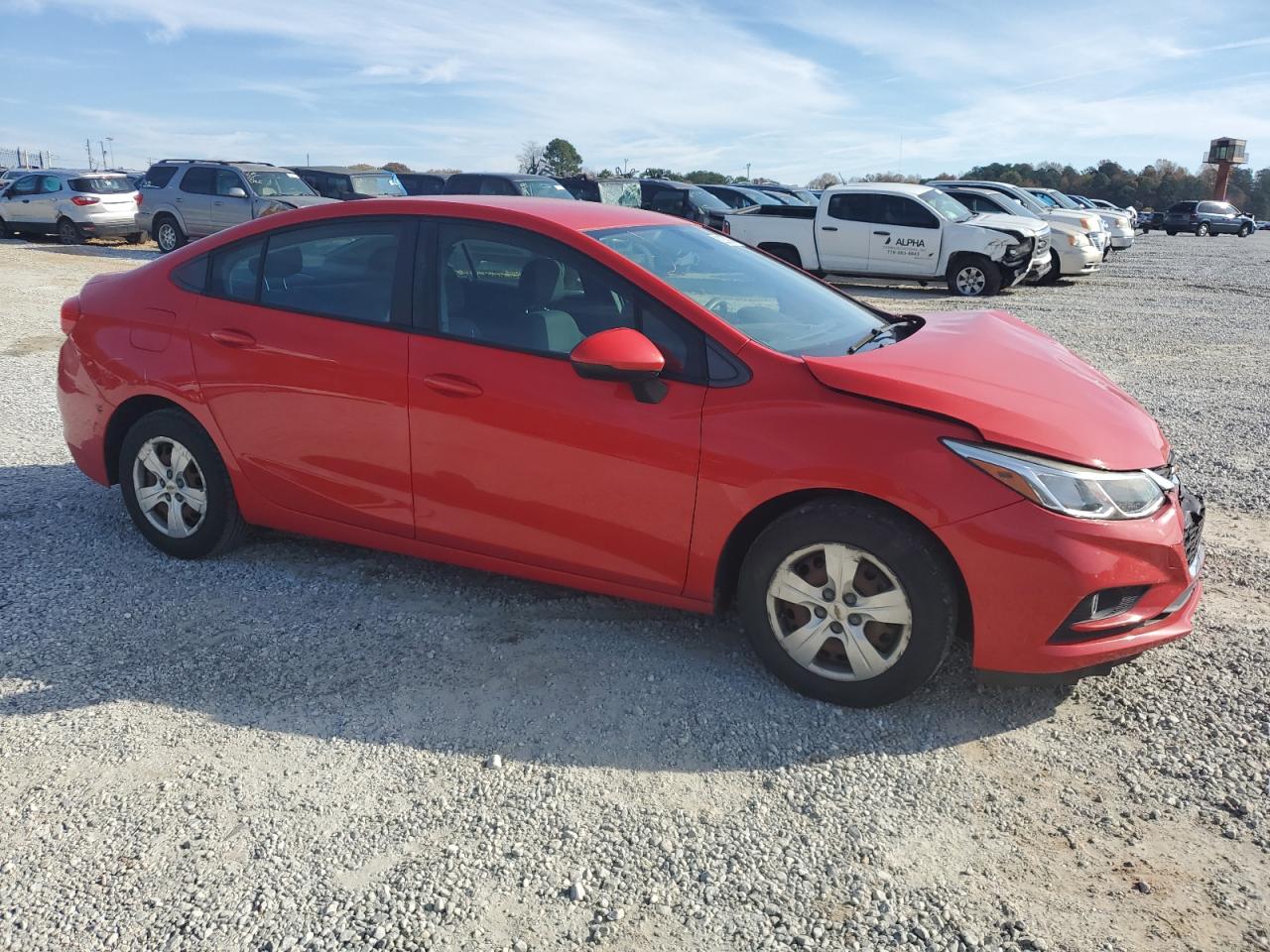 2018 Chevrolet Cruze VIN 1G1BC5SM7J7210092 Copart auction photo, front end / minor dent/scratches damage thumbnail 4