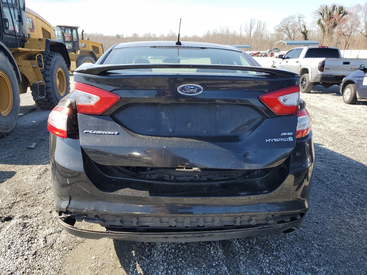 2013 Ford Fusion VIN 3FA6P0LU5DR266811 Copart auction photo, rear end damage thumbnail 6