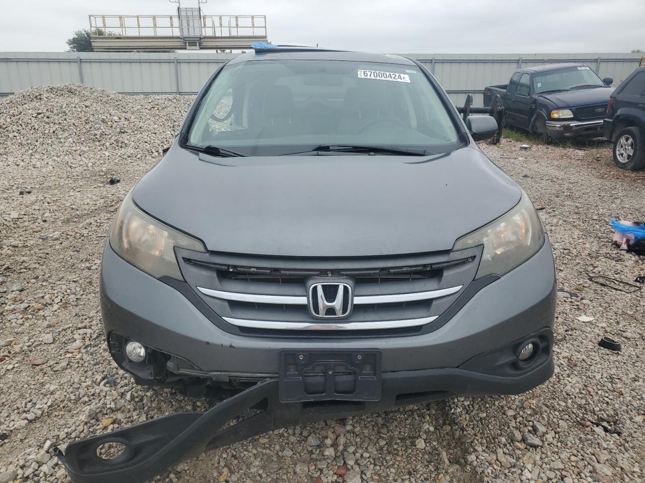 2014 Honda CR-V VIN 2HKRM3H55EH502901 Copart auction photo, side / front end damage thumbnail 5