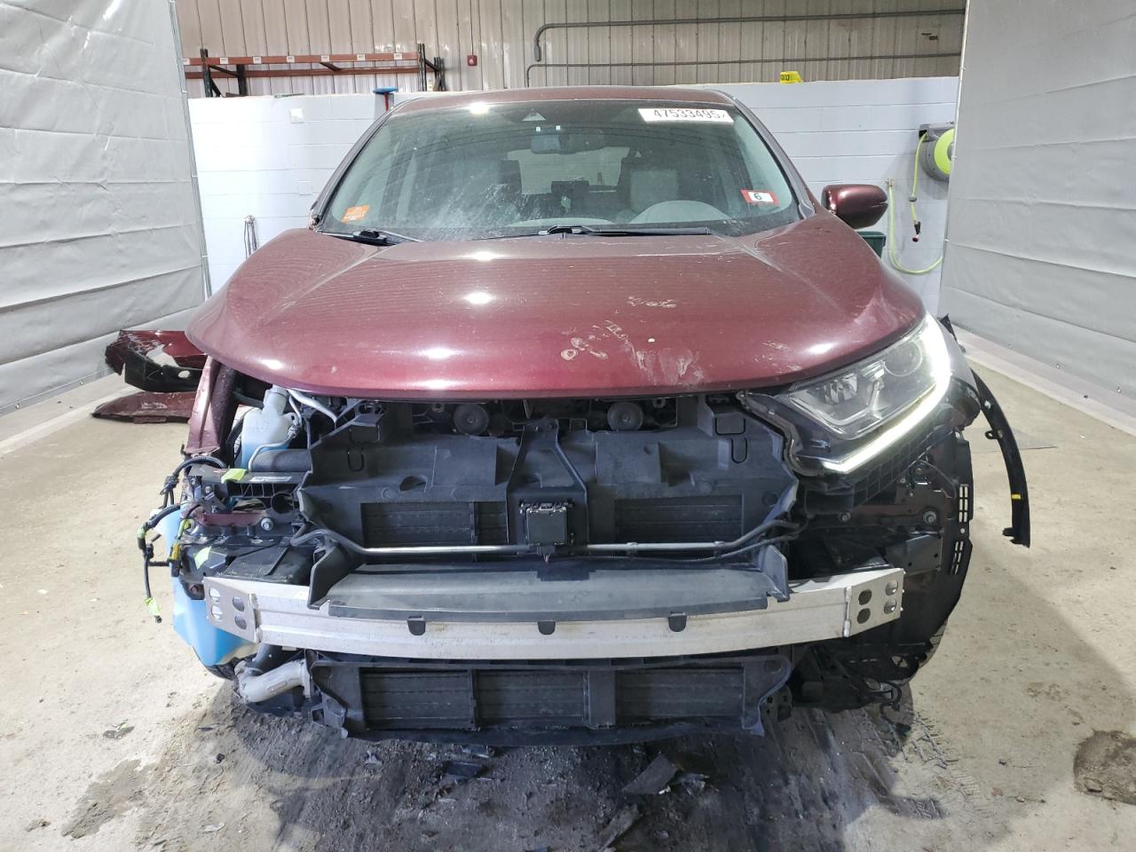 2018 Honda CR-V VIN 7FARW2H89JE003899 Copart auction photo, front end / side damage thumbnail 5