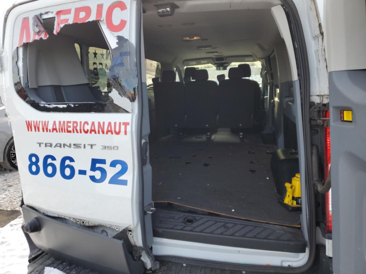 2017 Ford Transit VIN 1FBZX2YM6HKA63355 Copart auction photo, side / rear end damage thumbnail 10