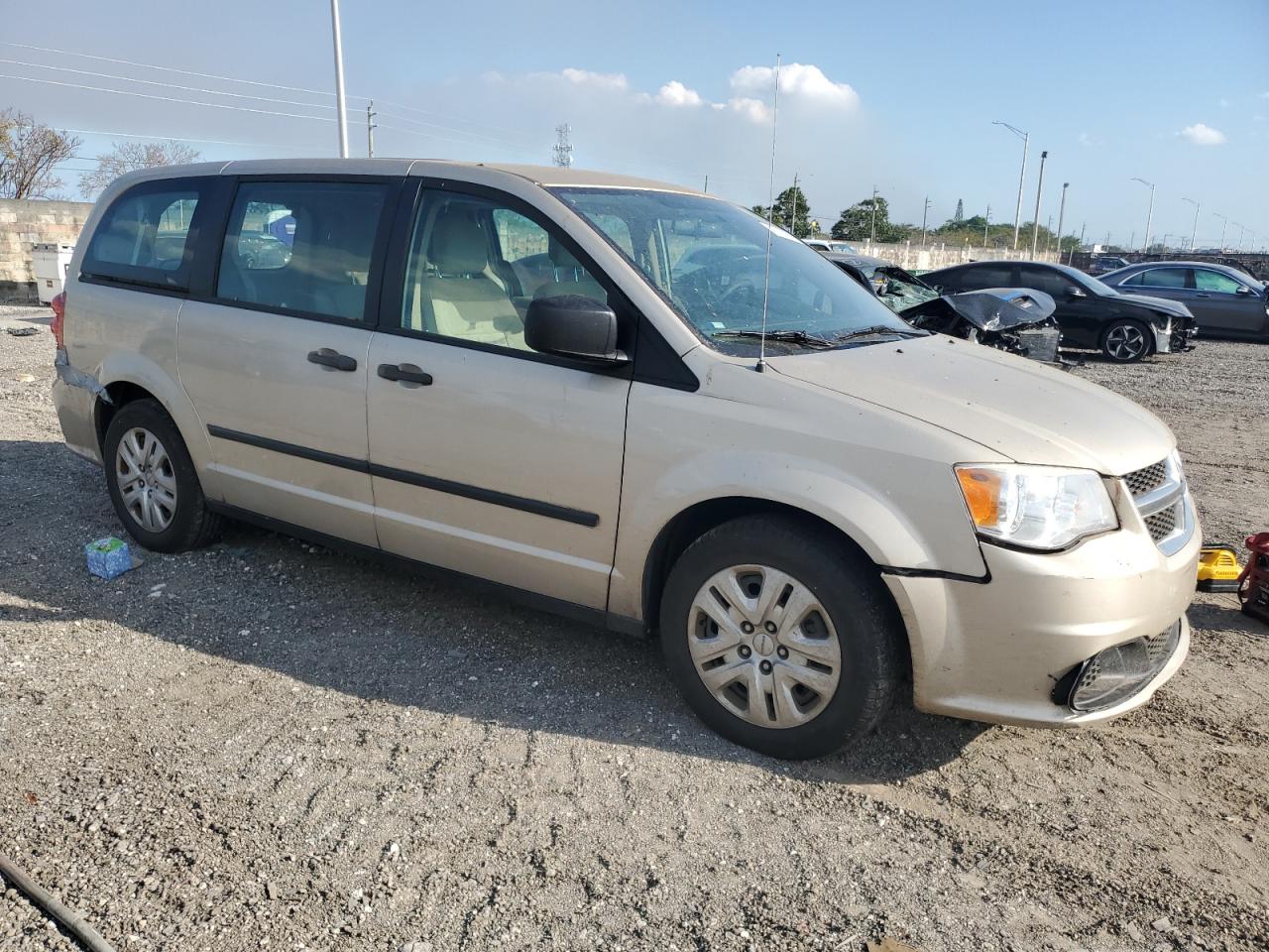 2014 Dodge Caravan VIN 2C4RDGBG4ER129516 Copart auction photo, rear end damage thumbnail 4