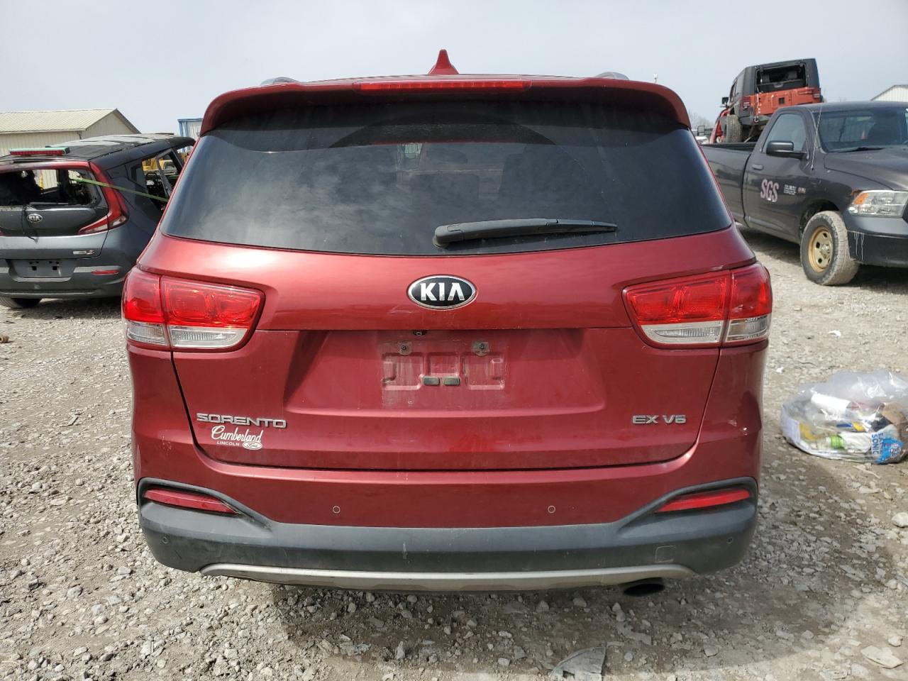 2016 KIA Sorento VIN 5XYPH4A59GG152422 Copart auction photo, front end / minor dent/scratches damage thumbnail 6
